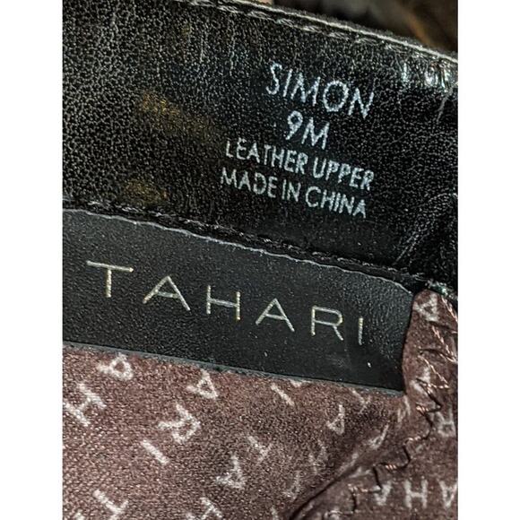 Tahari Simon Women's Black Suede Wedge Ankle Boots Booties Side Zip Size 9M - Picture 8 of 8